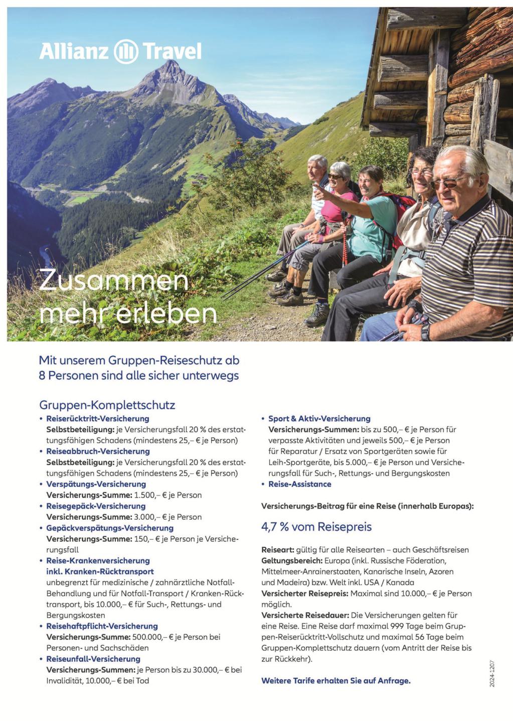  Allianz Travel, Reiseversicherung, Natur, Urlaub, Sicherheit, Reiseschutz.