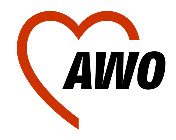 Das Logo vom AWO Kreisverband Herford e.V.  AWO, Logo, rot, weiß, Herz