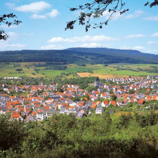 brotterode, thüringen, ortsansicht, gebirgsblick, thüringer wald, rote dächer, stadtansicht, natur, urlaubsort,