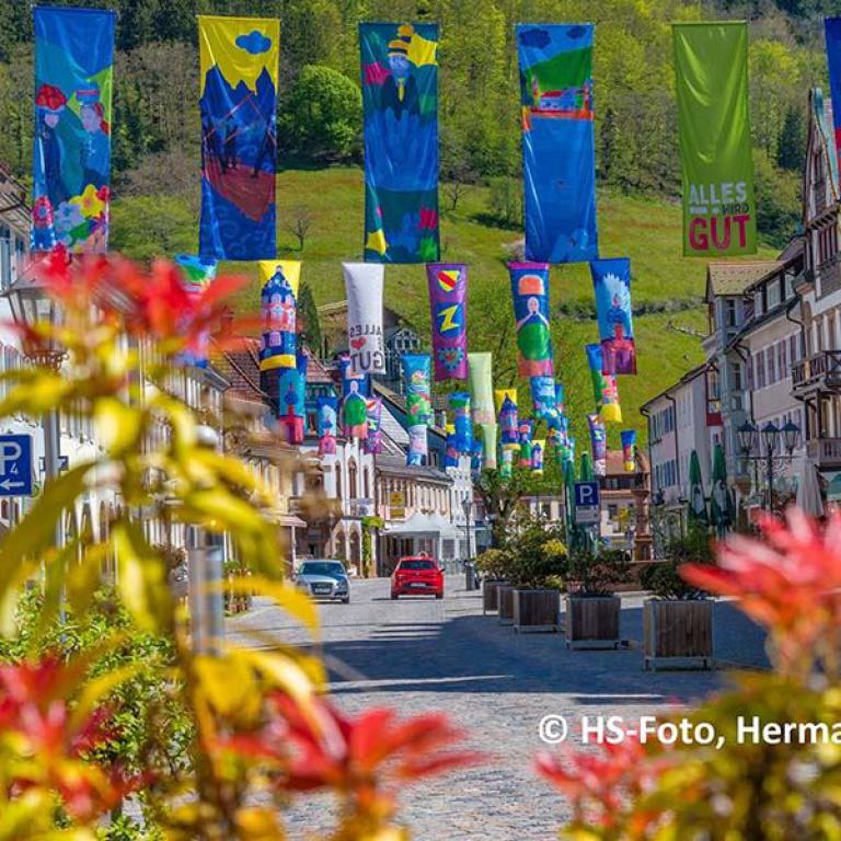 wolfach, schwarzwald, fachwerkhäuser, fluss, brücke, natur, awo, seniorenreisen, altstadt
