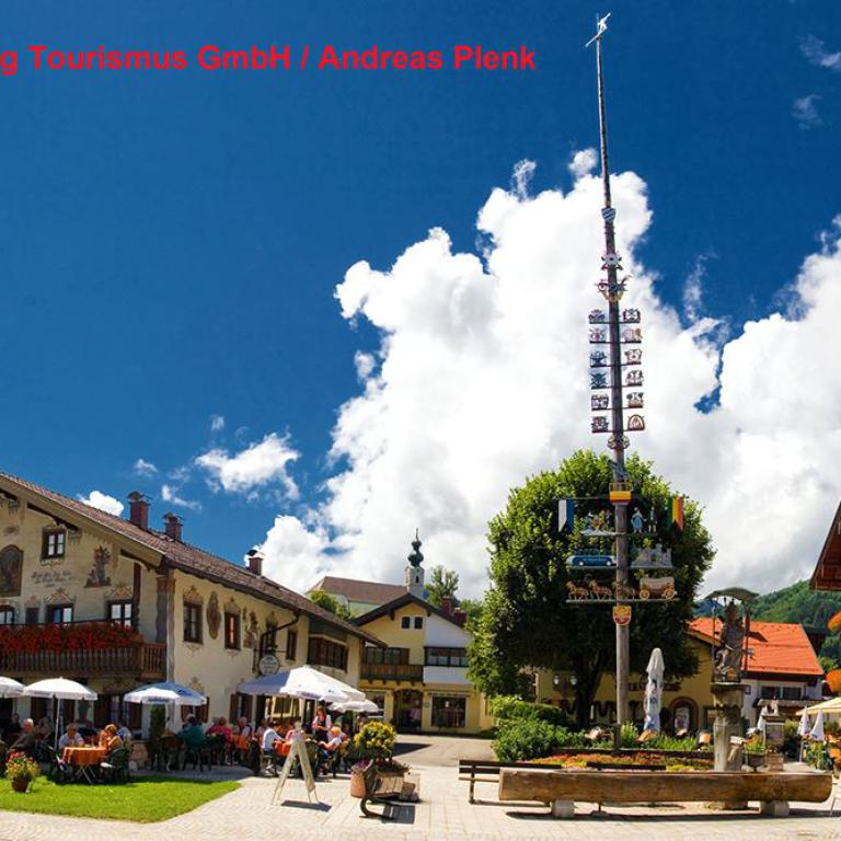 ruhpolding, awo, seniorenreisen, bayern, chiemgau, alpen, ortsansicht, dorf, berge,