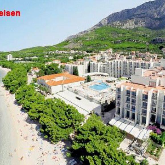 bluesun alga, tučepi, hotel, meer, strand, urlaub, kroatien, tourismus, küste, sommer