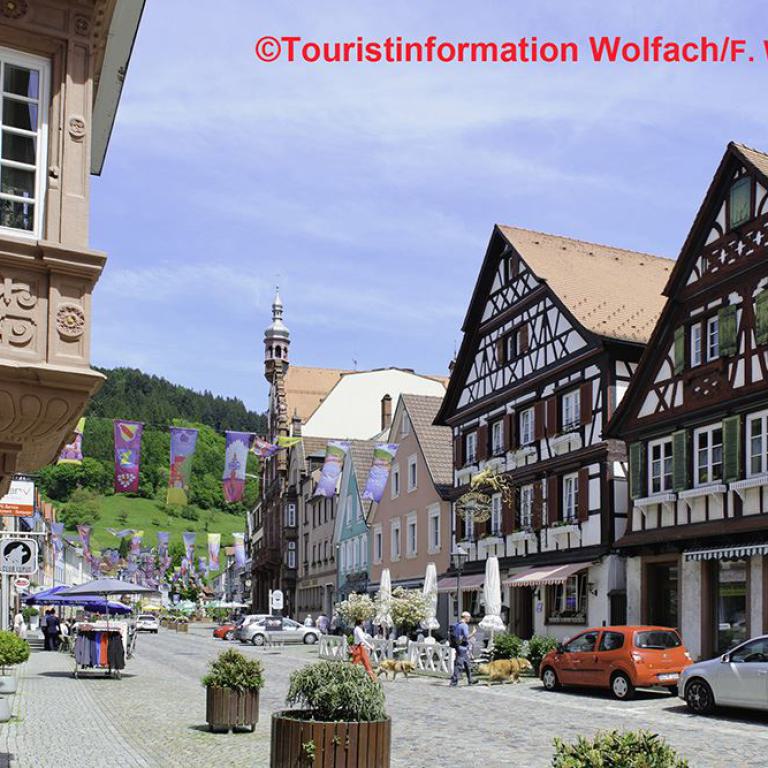 wolfach, schwarzwald, kinzigtal, stadtbild, historische innenstadt,